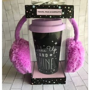 Travel Mug and Earmuffs